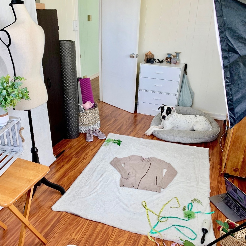 Olive, my closet mascot.